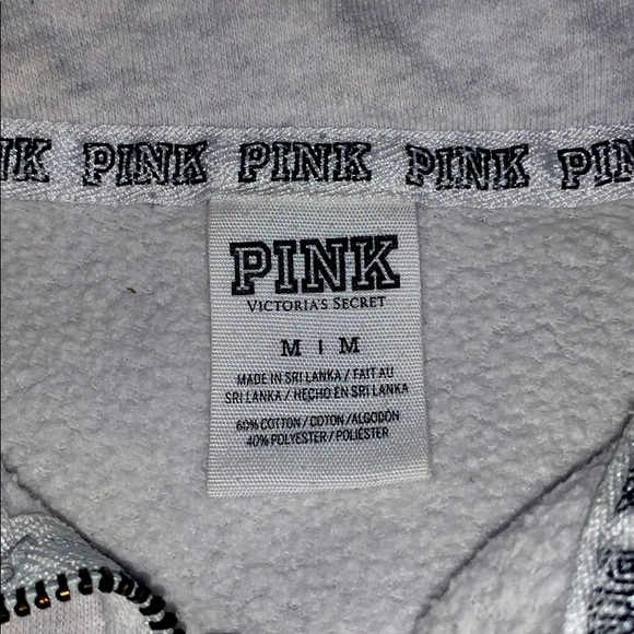Victoria secret pink half zip hoodie - Picture 2 of 2
